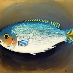 Fish Bowl with Brush and Container