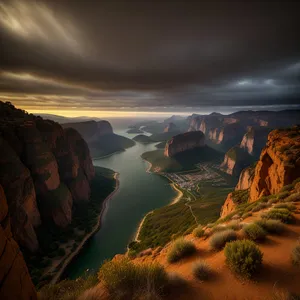 Sunset Over the Majestic Grand Canyon