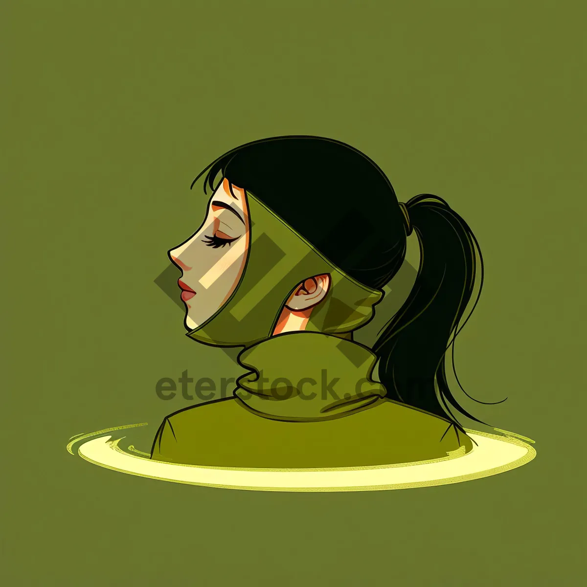 Picture of Fashionable Sorcerer Cartoon Art with a Person