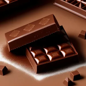 Delicious Chocolate Bar in Brown Box