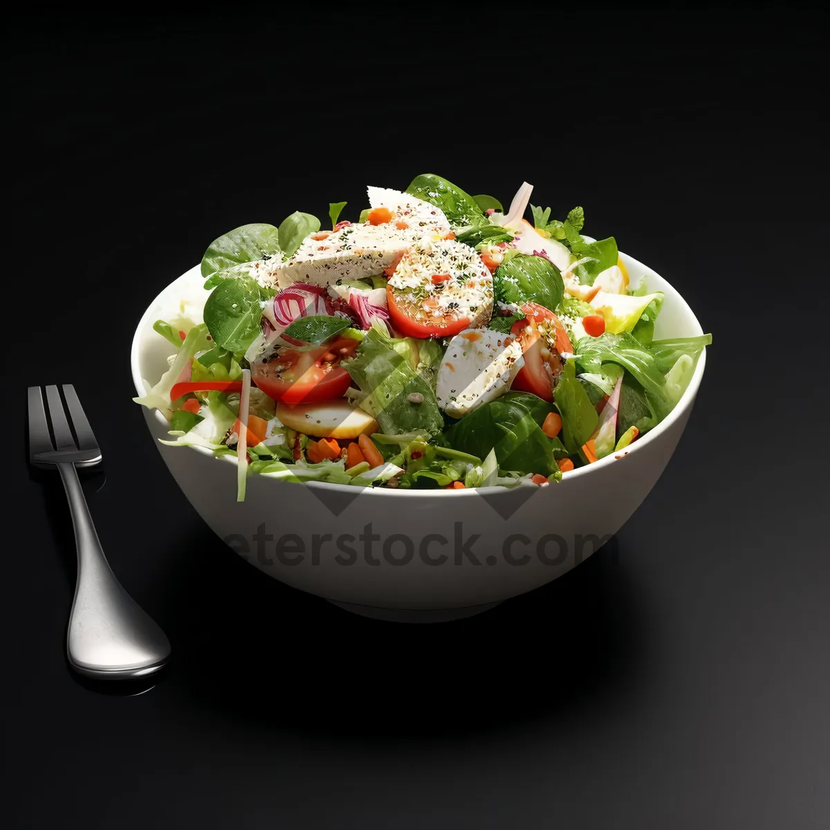 Picture of Fresh and Healthy Vegetable Salad Bowl