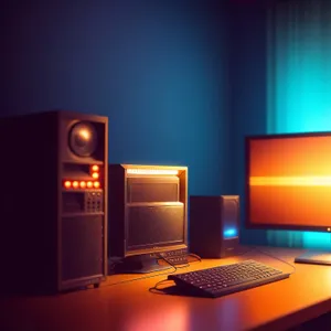 Modern Desktop Computer with Bright Display