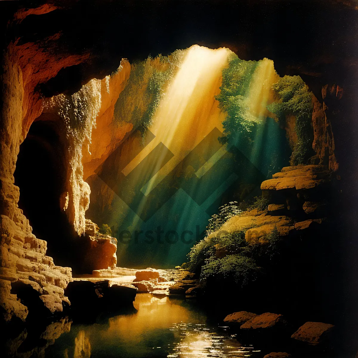 Picture of Majestic Rock Formation in Cave Canyon