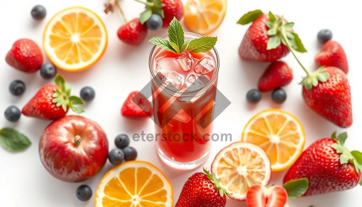 Picture of Fresh Strawberry Plate - Healthy and Delicious Dessert