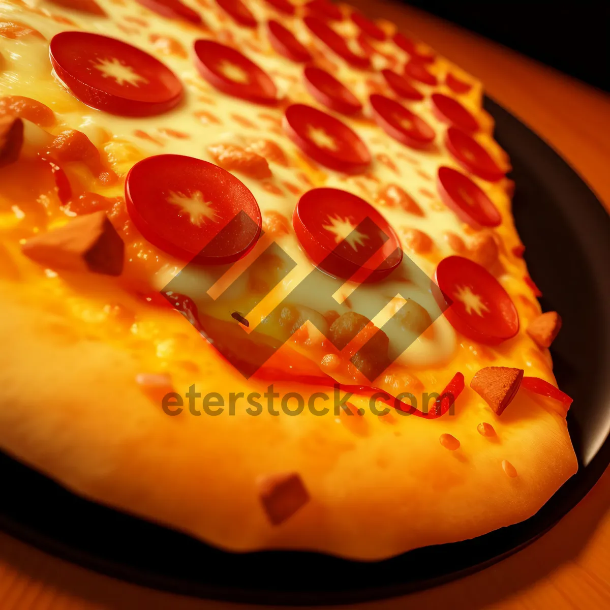 Picture of Delicious Tomato and Cheese Pizza Slice