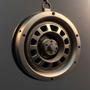 Mechanical Steel Disk Drive Spotlight Lamp