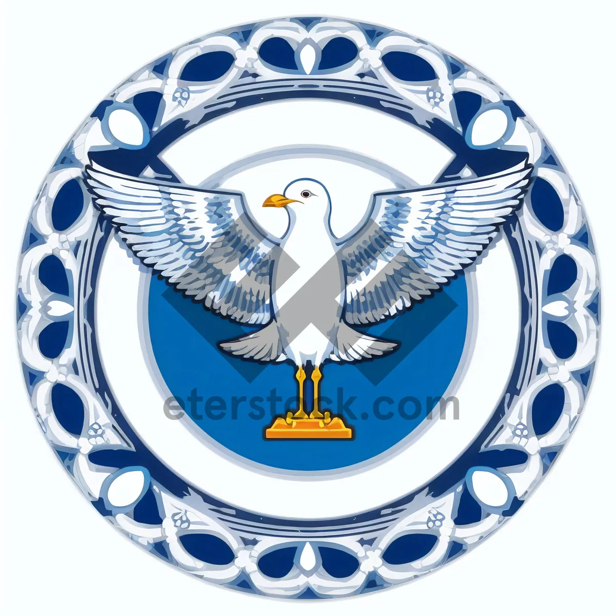 Picture of Round circle icon symbol button sign