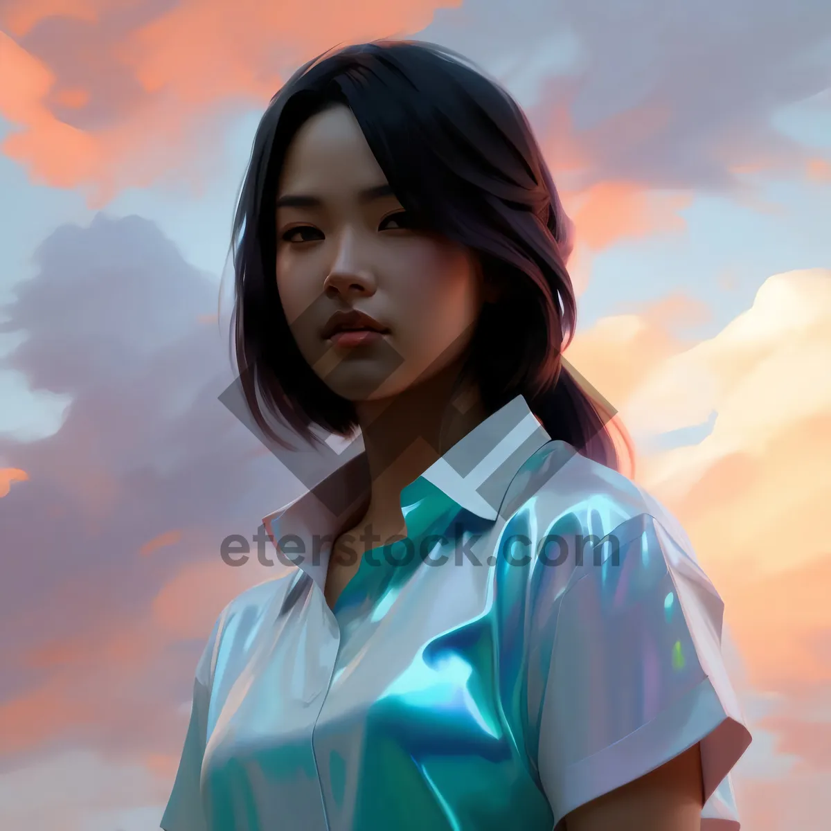 Picture of Smiling businesswoman portrait of attractive professional lady