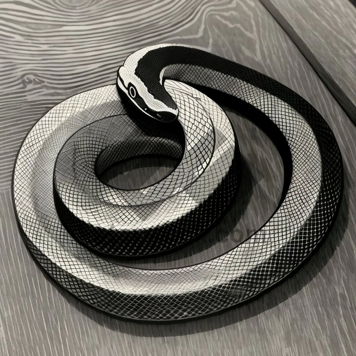 Picture of Wild King Snake slithering through the night