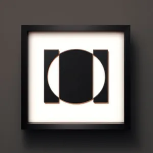 Vintage Black Square Frame Design