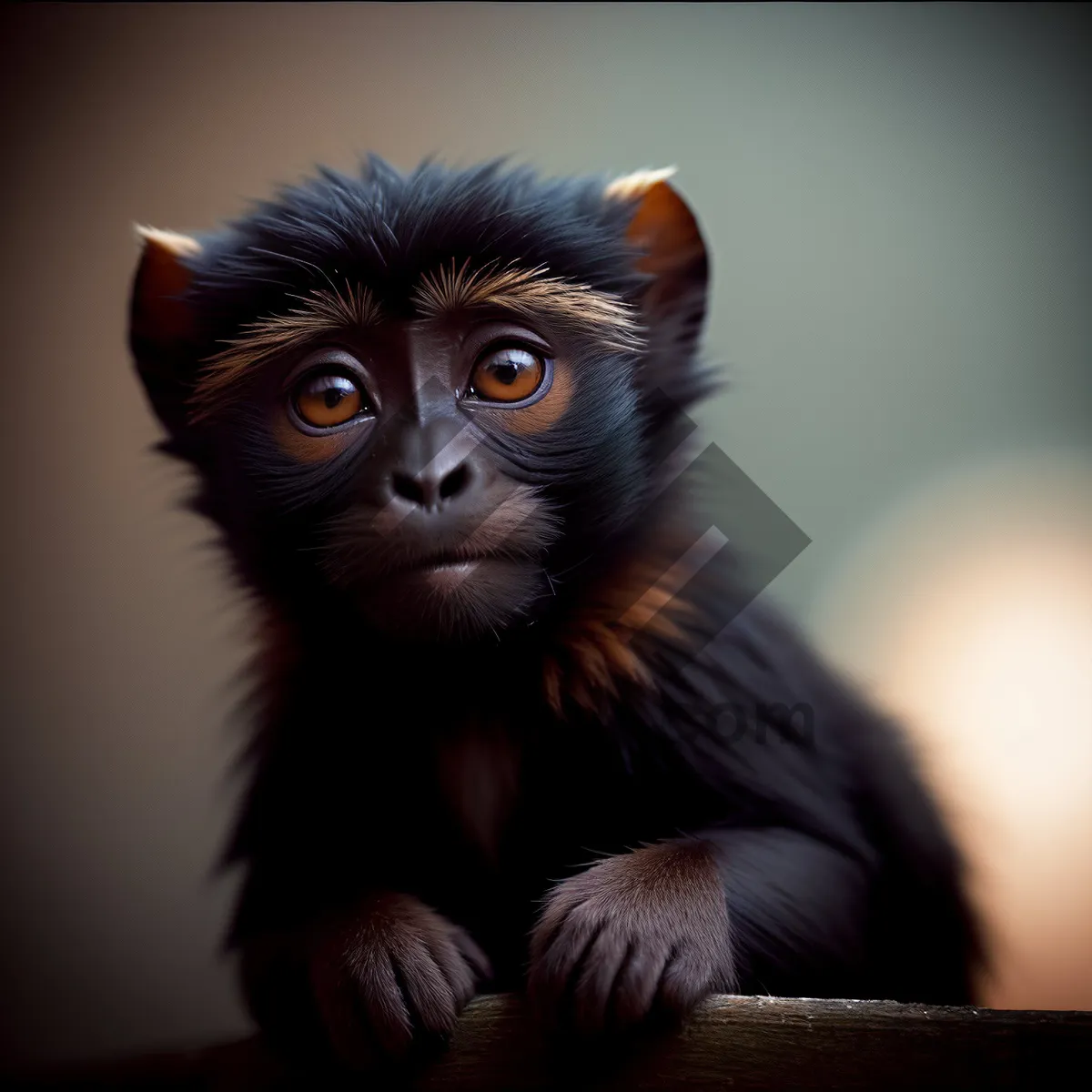 Picture of Cute Orangutan Kitten with Big Eyes