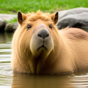 Majestic Lioness With Luscious Mane and Fierce Stare