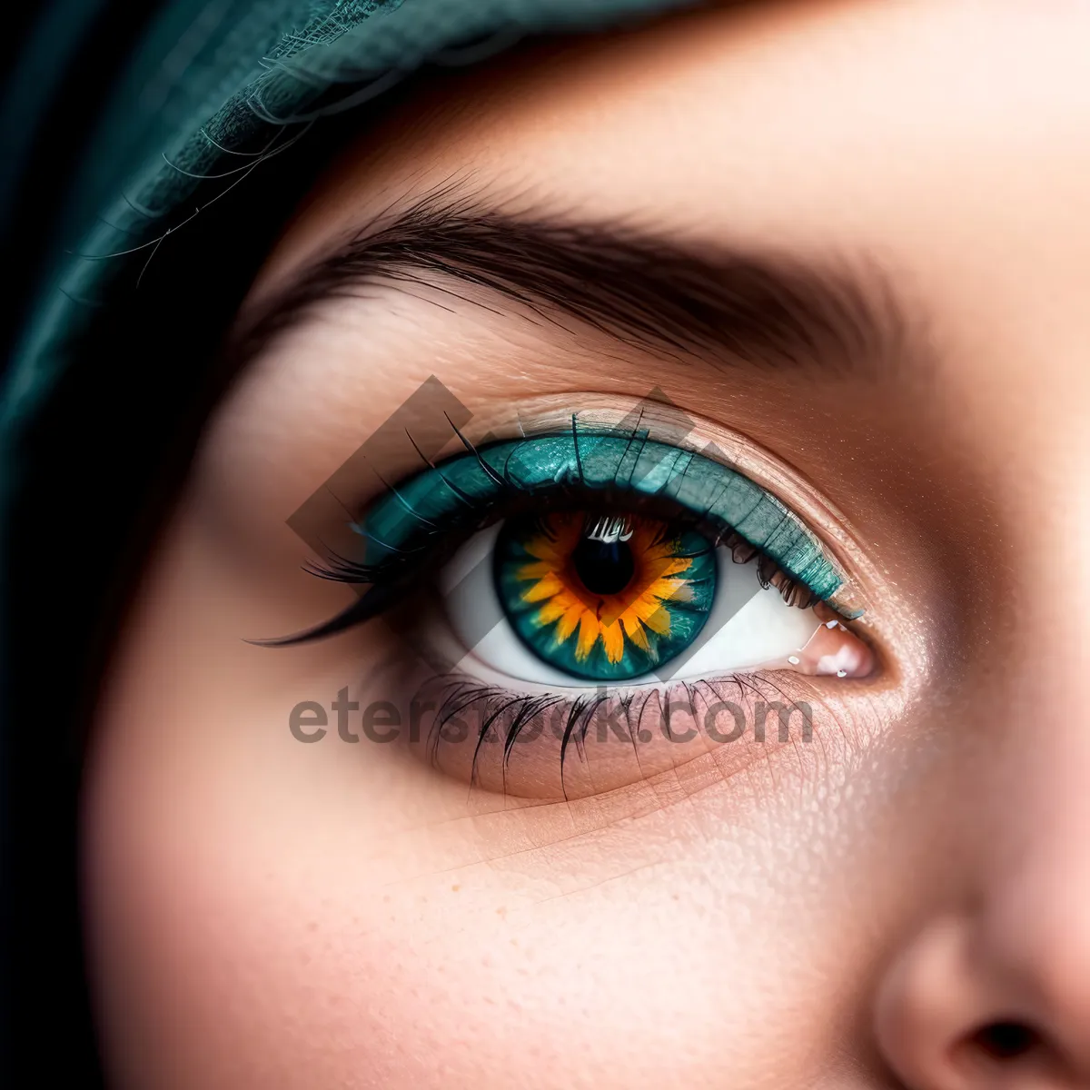 Picture of Captivating Gaze: Alluring Eyes and Flawless Makeup