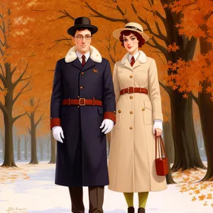 Confident Male Doctor in Trench Coat with Stethoscope