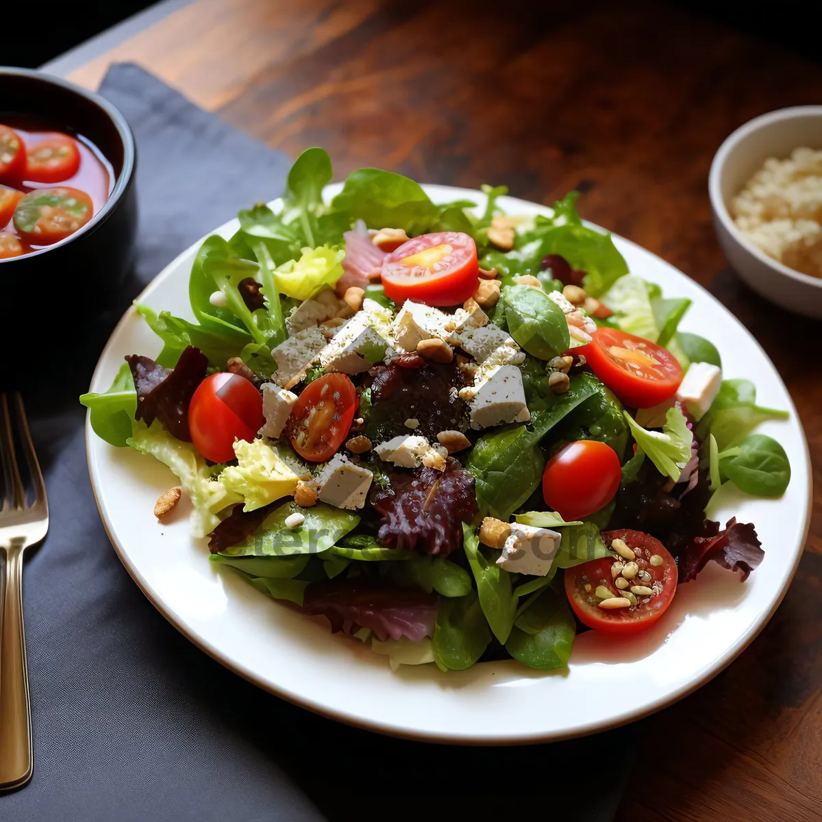 Picture of Delicious Gourmet Vegetable Plate and Salad