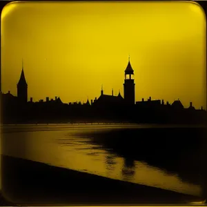 Enchanting Night View of Historic Cathedral and Cityscape