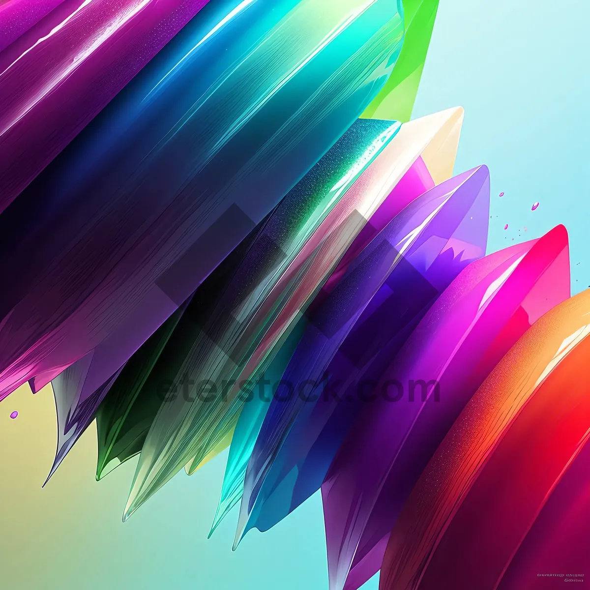 Picture of Energetic Sci-Fi Fractal Lightning: Futuristic Motion in Colorful Chaos