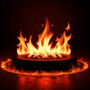 Blazing Warmth: Fiery Art of Flames