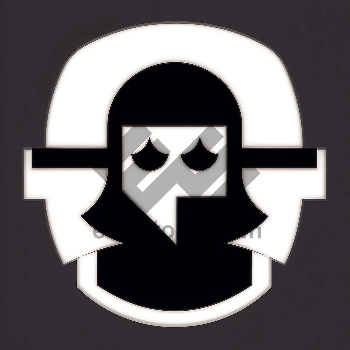 Picture of Black Pirate Symbol: Heraldic Sign Icon