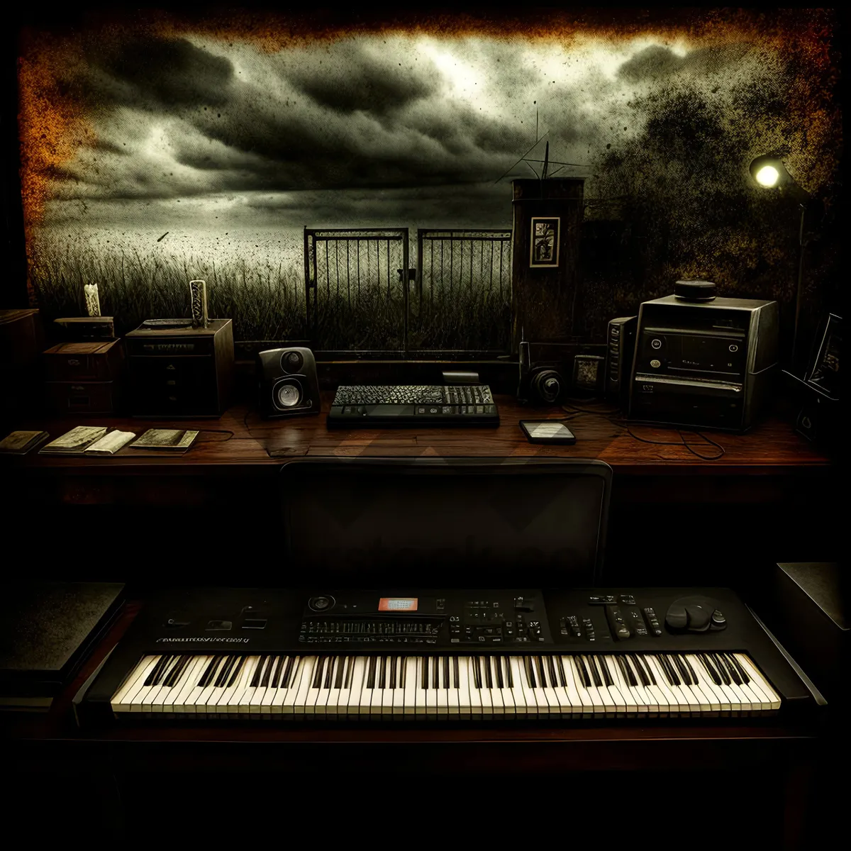 Picture of Electric Organ Desktop Keyboard Instrument