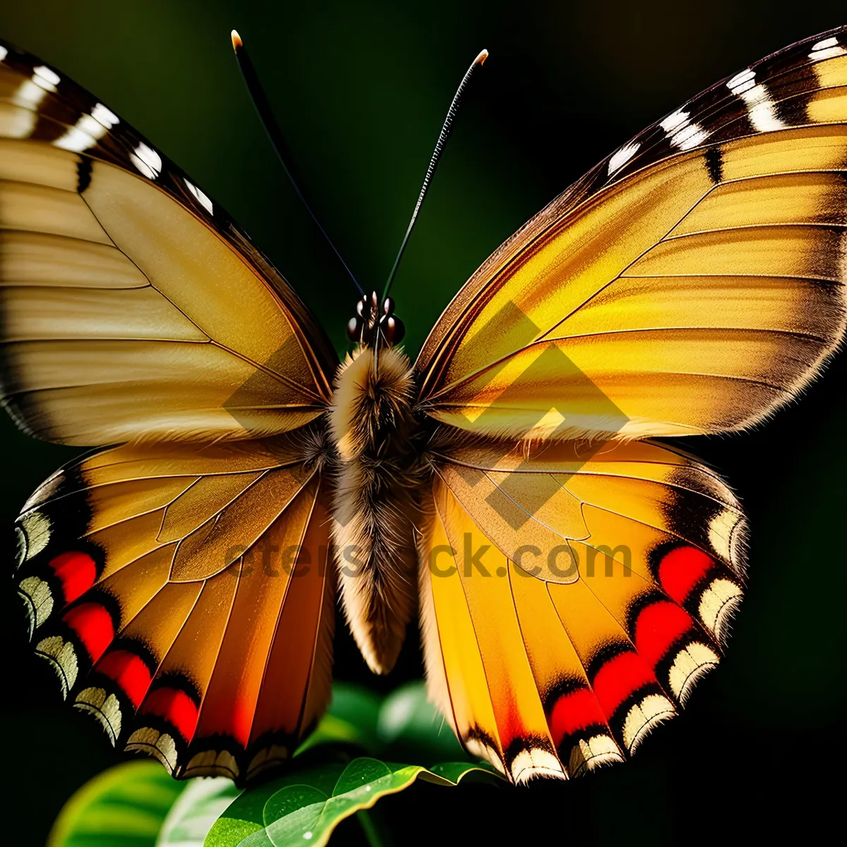 Picture of Monarch Butterfly on Colorful Flower