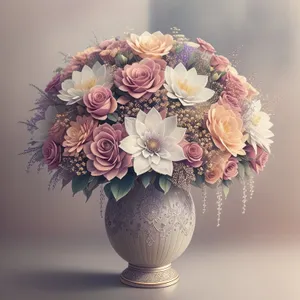 Exquisite Pink Rose Wedding Bouquet