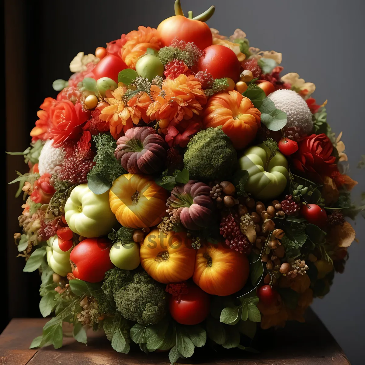 Picture of Delicious Summer Fruit Basket - Grapes, Strawberries, and Apples