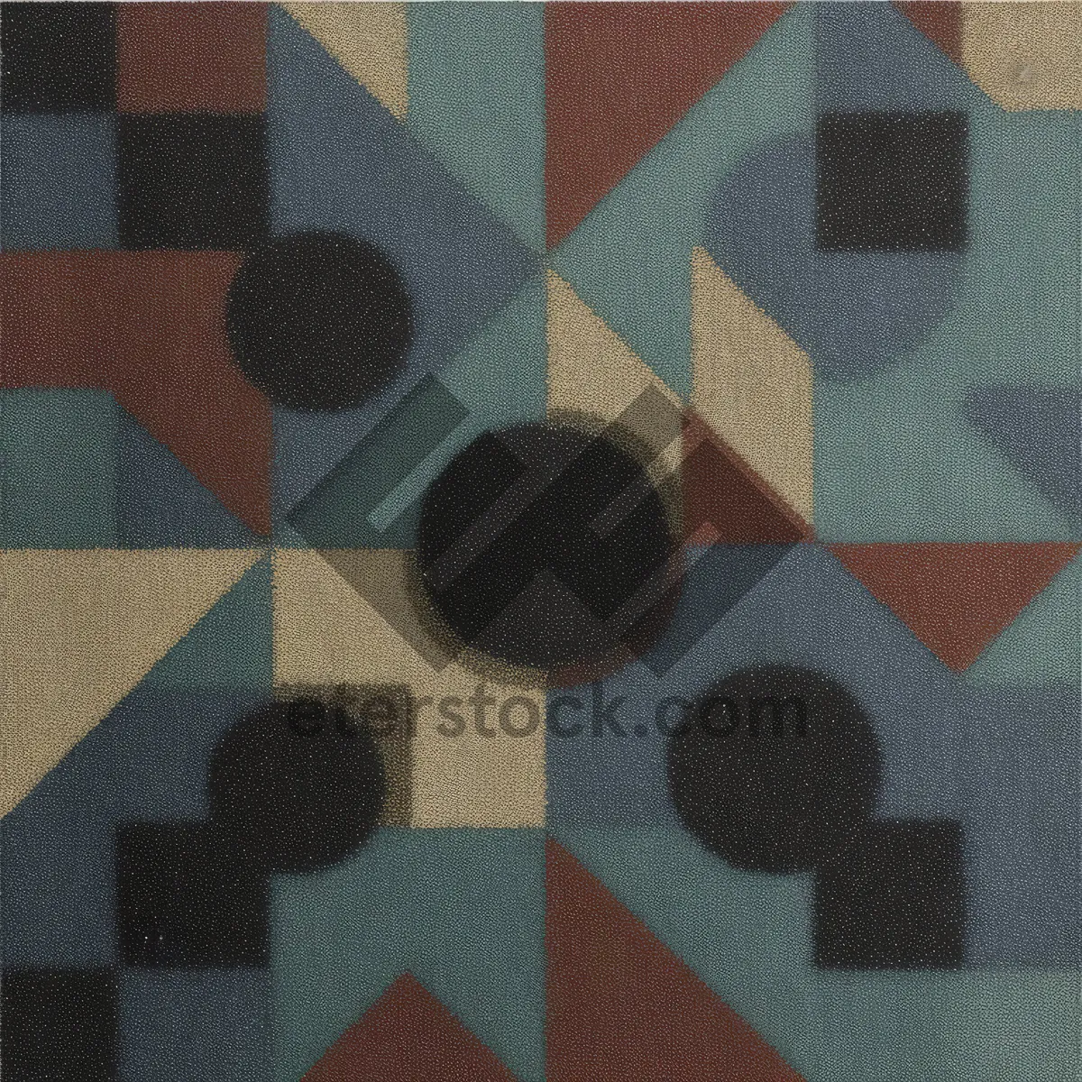 Picture of Colorful retro mosaic tile pattern wallpaper square texture