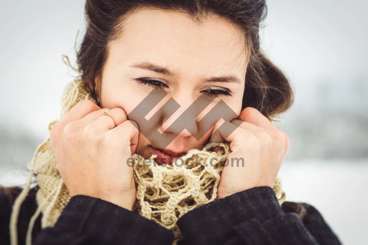 Picture of Attractive brunette lady smiling with burrito dish.