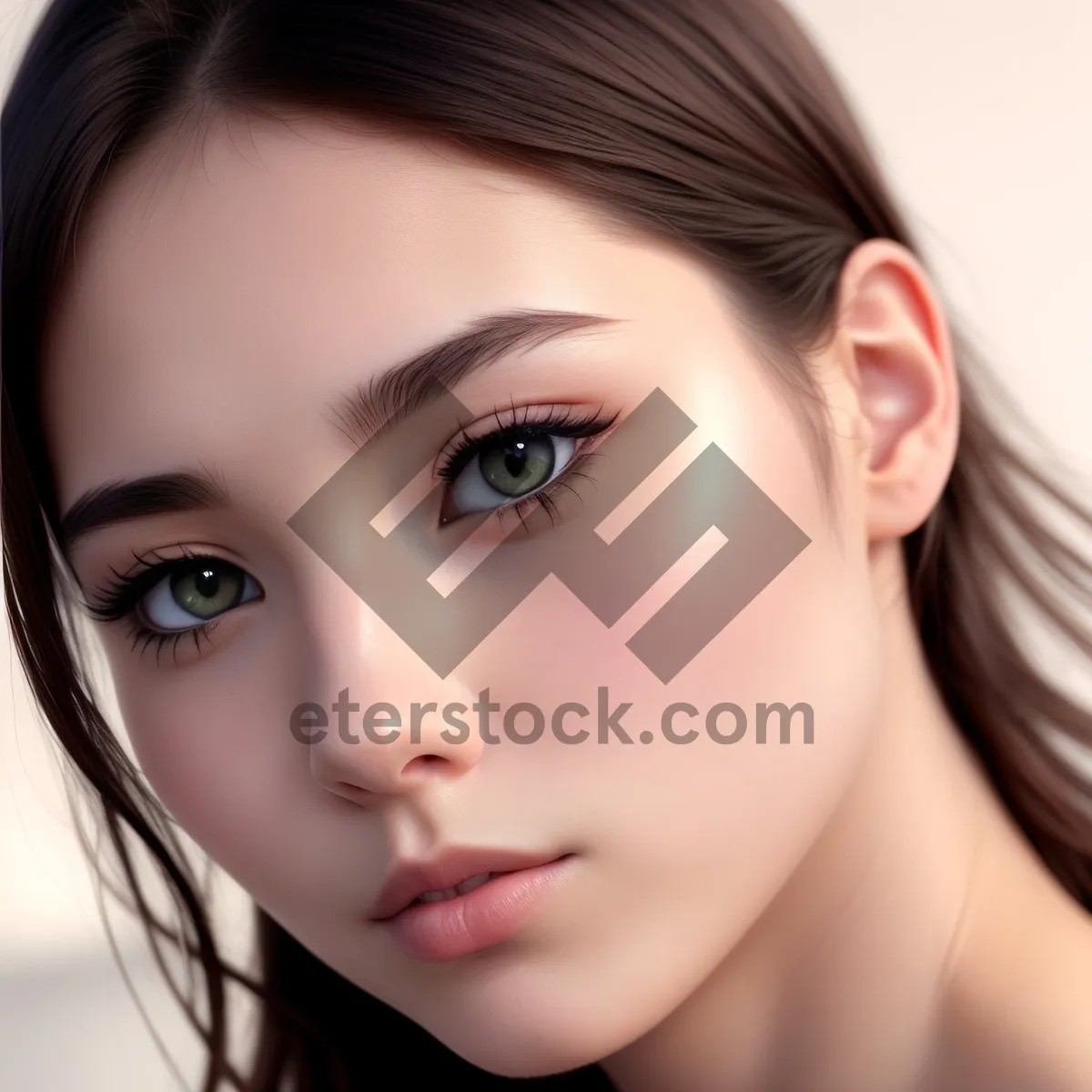 Picture of Fresh-faced Beauty: Alluring Portrait of a Healthy, Attractive Model