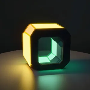 Modern 3D LED Clock Symbol Icon