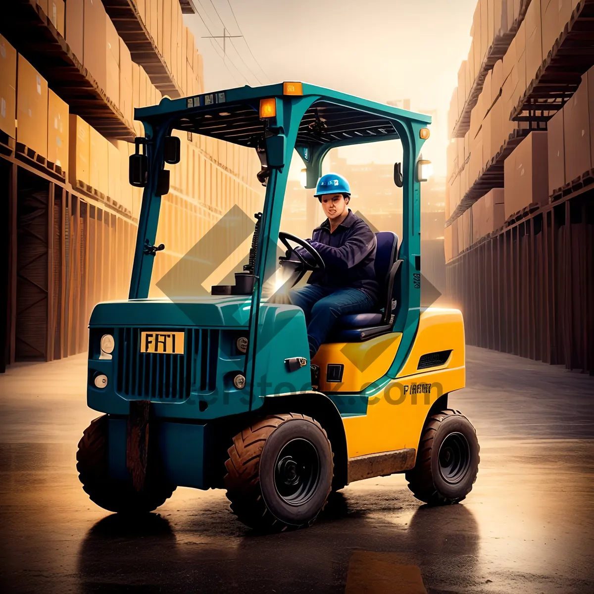 Picture of Industrial Forklift Truck: Efficient Material Handling Equipment