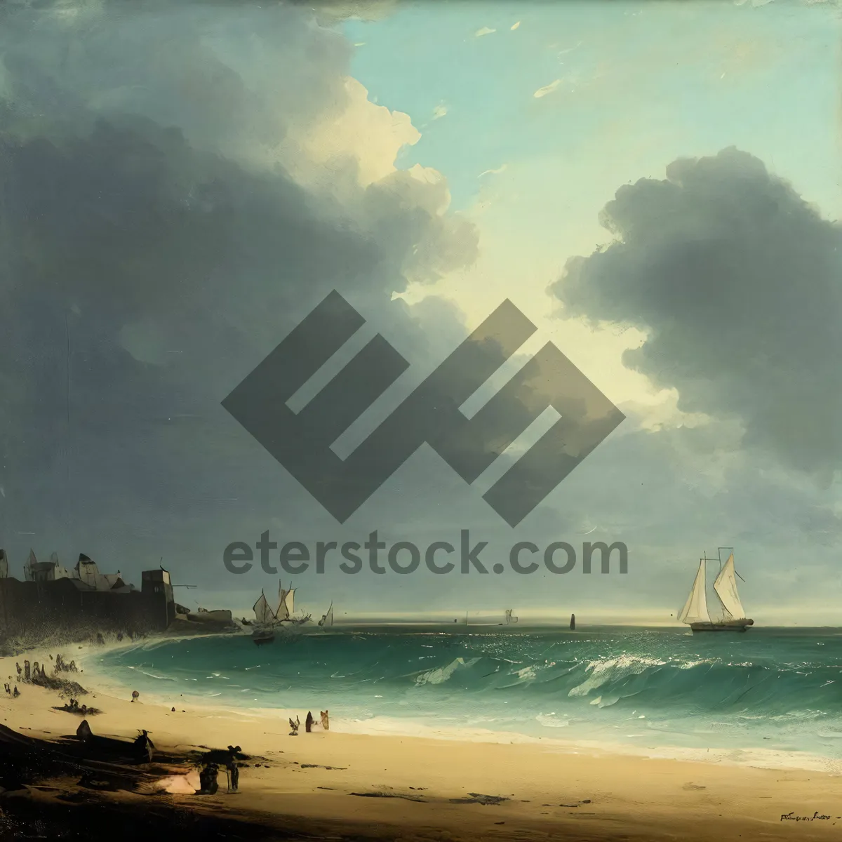 Picture of Sunny Summer Seascape on Paradise Island