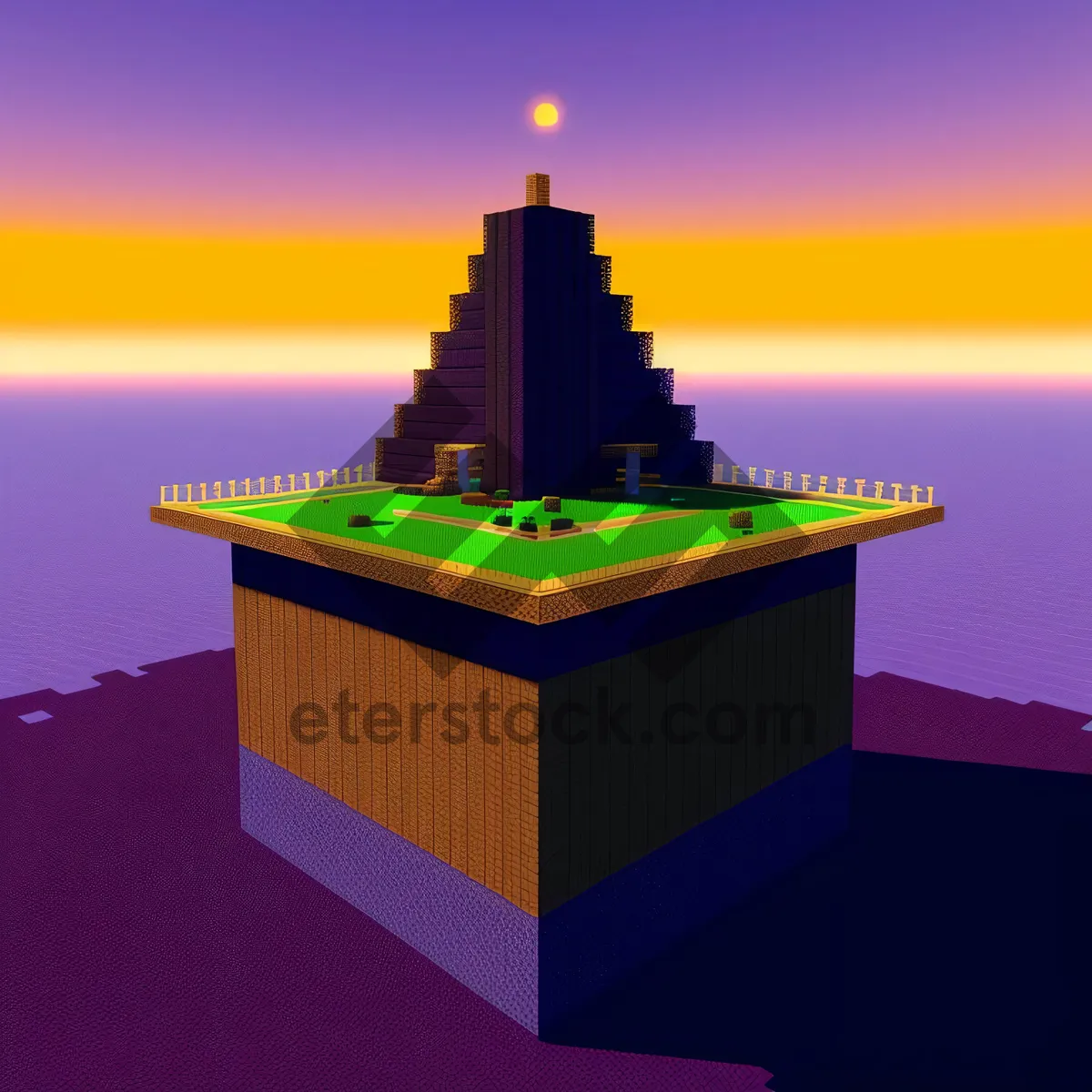 Picture of Miniature House with Symbolic Chimney Design