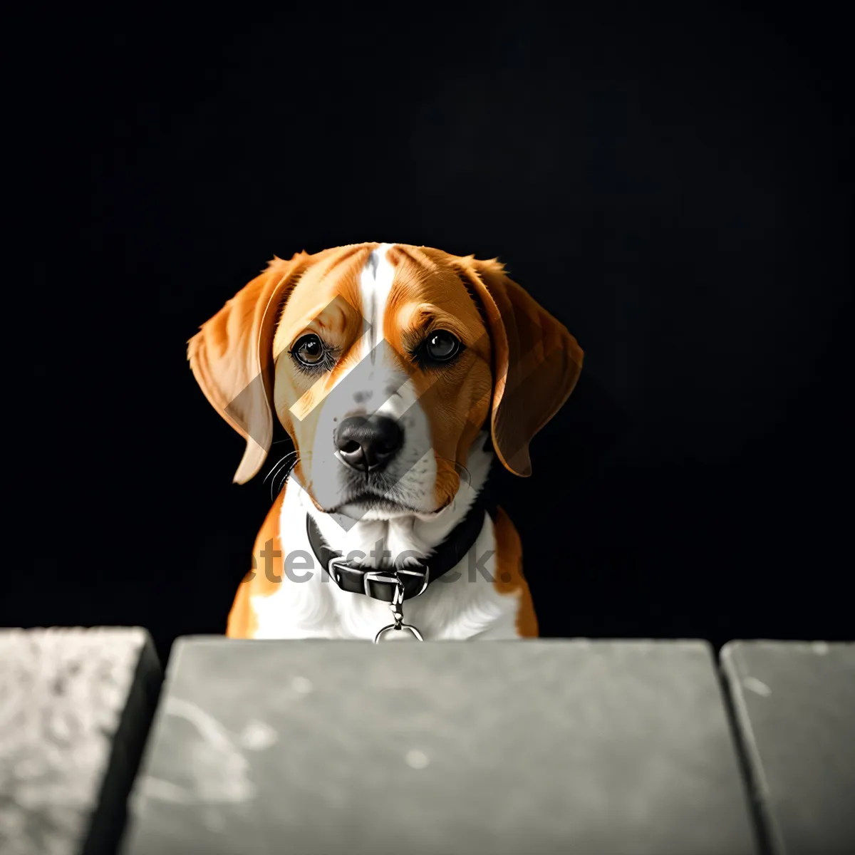 Picture of Brown Beagle Puppy: Adorable Purebred Hunting Dog