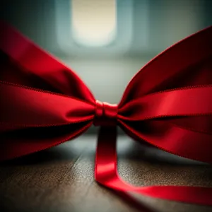 Sparkling Ribbon Bow on Gift Box