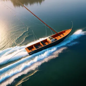 Serene Ocean Voyage on a Majestic Sea Boat