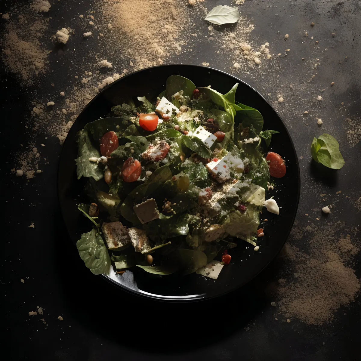 Picture of Healthy Vegetable Dinner Plate with Fresh Meat