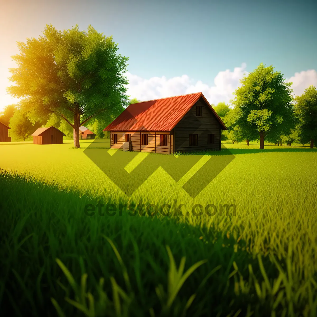 Picture of Sunny Barn in Serene Countryside