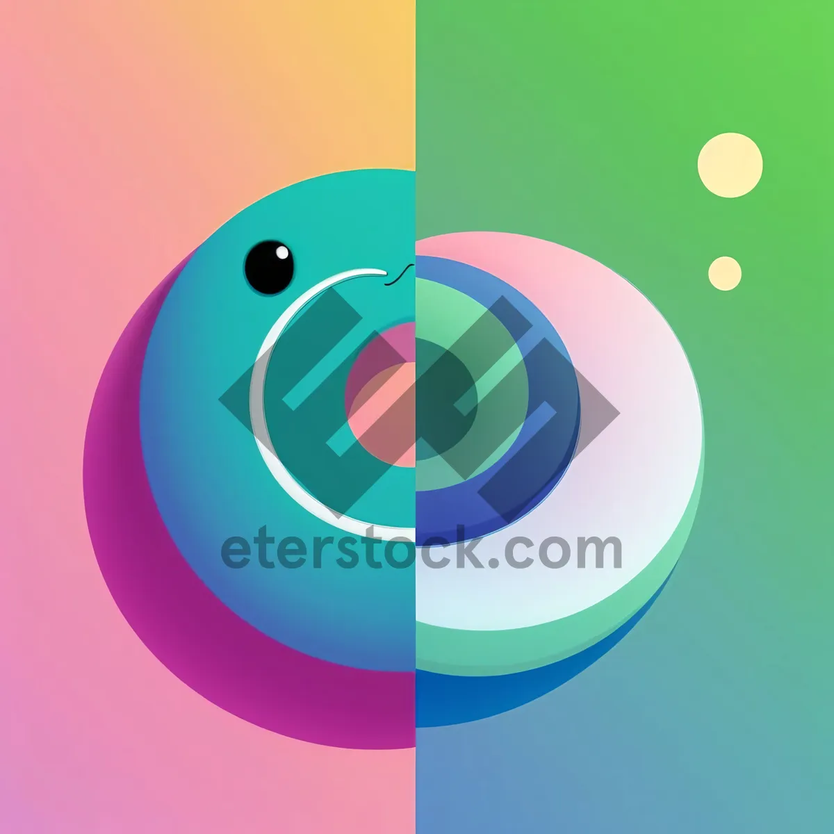 Picture of Bright Orange Glossy Web Button - Shiny Circle Icon