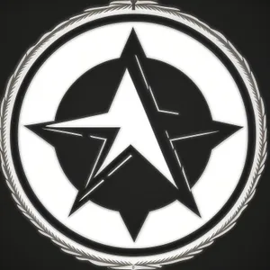 Shiny Gold Gem Button Icon Design