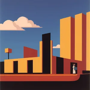 3D business symbol sign