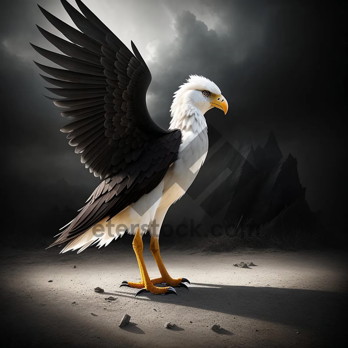 Picture of Coastal Bald Eagle in Flight