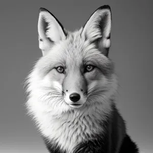 Adorable Red Fox: Domestic Canine with Furry Whiskers