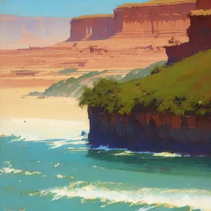 Serene Island Escape: Coastal Paradise with Majestic Mountains and Turquoise Waters