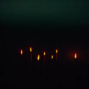 Night's Glow: Candlestick Holder Illuminating Darkness