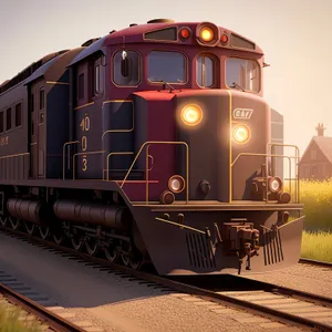 Old Steam Train at Railway Station