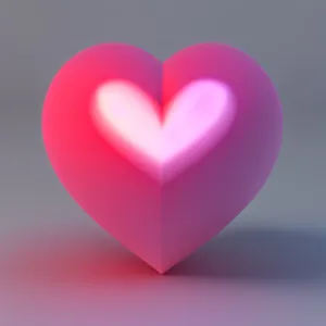 Romantic Heart Icon - Vibrant Valentine symbol in shiny pink