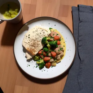 Vegetarian salad with fresh vegetables and nutritious legumes.