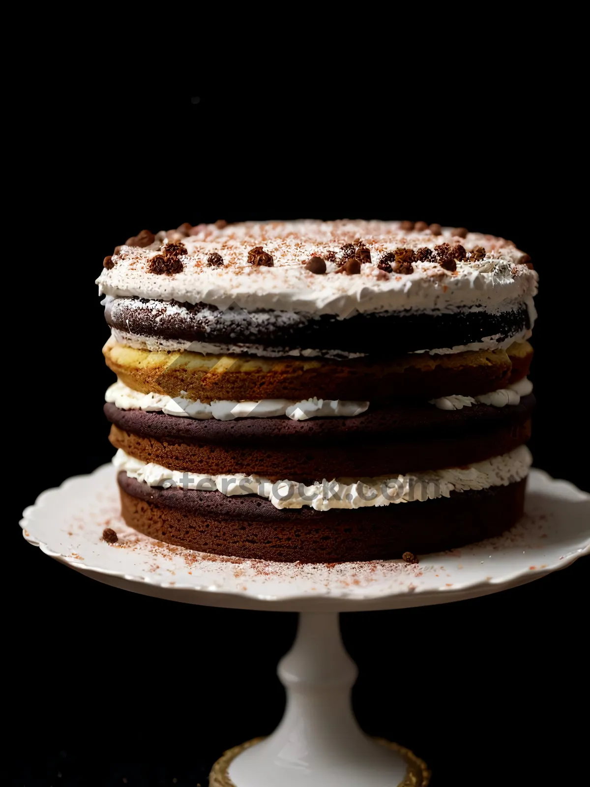 Picture of Delicious Chocolate Cake Stack